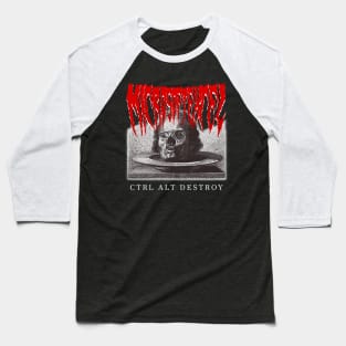 Office Worker Death Metal (CTRL ALT DESTROY) Baseball T-Shirt
